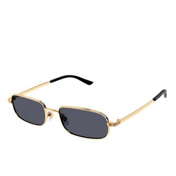 Gucci GG1457S Men's Sunglasses - Oval/Eliptical Metal Frame, Gold, One Size