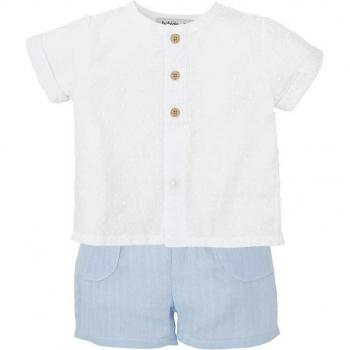 Conjunto de bebé niño en algodón liso
