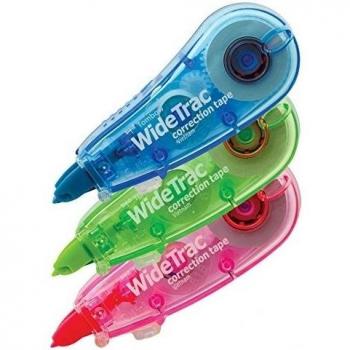 WideTrac Correction Tape, Non-Refillable, 1/3 x 236, 3/Pack
