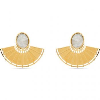 Pendientes Luxenter Africa de Madreperla Blanca