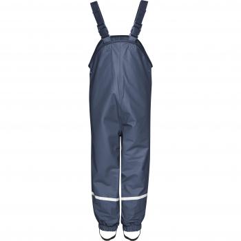 Salopette Impermeable con Forro Polar Azul Marino para Niños 2/3 Años Talla 98