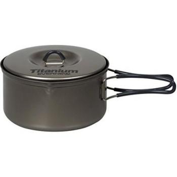 Evernew 0.9L Titanium Non-Stick Cooking Pot
