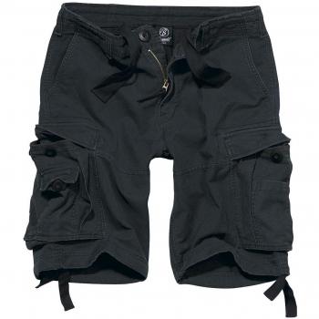 Brandit Vintage Cargo Shorts - Black - Sizes S to 7XL for Men