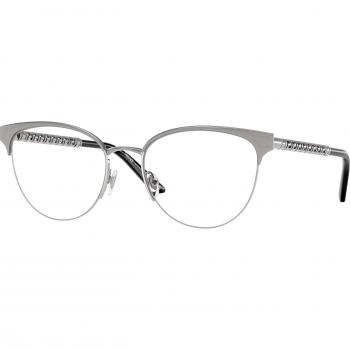 Versace VE1297 1000 Armazones para Mujer Plateadas, Lentes Recetados Para Mujer Silver, Gafas Recetadas para Mujer Plateadas