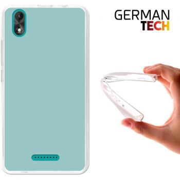 Funda Gel para Wiko Lenny 4 Plus, Carcasa TPU Flexible fabricada con la mejor Silicona, protege y se adapta a la perfección a tu Smartphone y con nuestro exclusivo diseño German Tech® - Transparente Mate .