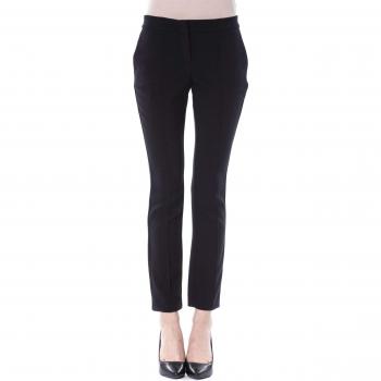 BYBLOS Skinny Zipped Closure Black Polyester Jeans & Pant - IT40|S