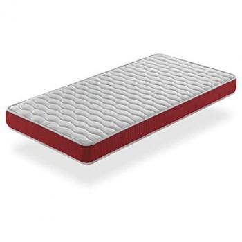 Colchón de Espuma Transpirable 90x160 Velvet, Altura 14 cm, Ergonómico y Adaptable