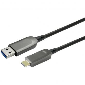 Vivolink Cable USB-A a USB-C M/M Óptico | Alta Velocidad