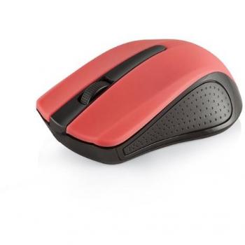 Ratón Inalámbrico Óptico Modecom MC-WM9 Rojo y Negro con Receptor USB y Rueda de Desplazamiento 1200 DPI