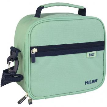 Bolsa Isotérmica Porta Alimentos MILAN con 3 Recipientes (3,5L) Serie 1918, Color Verde