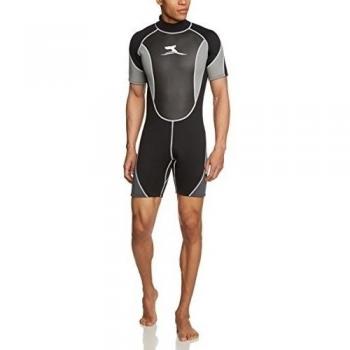 ts-ideen - Traje de neopreno para hombre, color negro/gris, talla Xl