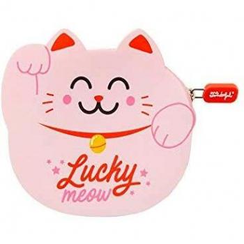 Mr. Wonderful Monedero con Forma de Maneki-Neko-Lucky Collection, Multicolor, Talla única