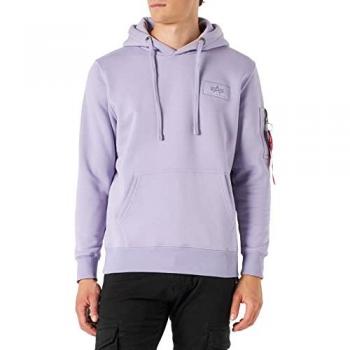 Alpha Industries Men's Back Print Hooded Sweatshirt - Pale Violet, XXL