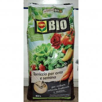 Sustrato Orgánico Compo Bio para Huerto y Siembra 80 LT