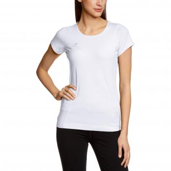 Erima Uni T - Camiseta de running para mujer, tamaño 46 UK, color blanco