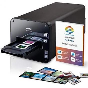 Escáner Plustek OpticFilm 120 Pro - Formato 60x120 mm - Diapositivas, Películas y Negativos - Resolución óptica 5300 dpi + Silverfast Ai Studio 8 - Compatible con