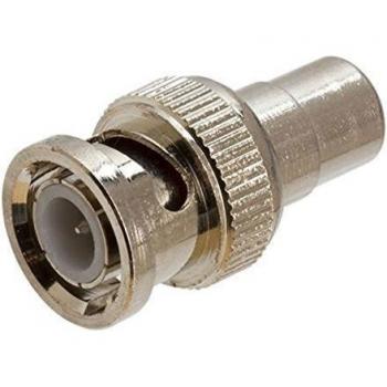 niceeshop(TM) Argentado BNC macho a RCA femenino adaptador comutador para cámara CCTV,10piezas