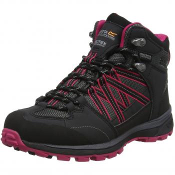 Botas de senderismo impermeables y transpirables para mujer Regatta Samaris II, color gris oscuro y cerise, talla UK 5