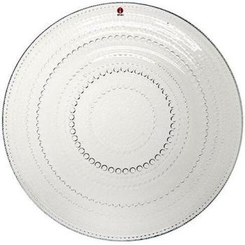 Iittala Kastehelmi 005547 - Plato de Cristal con decoración