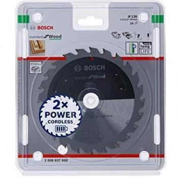 Disco de Sierra Circular Bosch Standard For Wood 136x1,5/1x20 T24