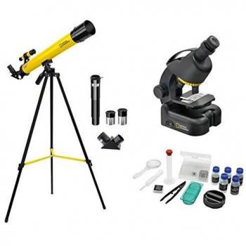 National Geographic - Telescopio y microscopio para Principiantes, Negro