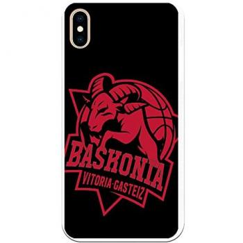 Funda Original Baskonia Escudo Rojo sobre Fondo Negro para iPhone XS Max