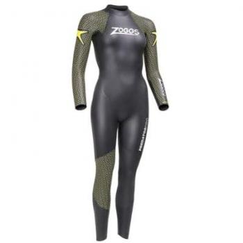 Traje de neopreno Zoggs Predator Pro FS negro amarillo mujer - XL, tipo: traje de neopreno, características: manga larga, color negro y amarillo, talla XL