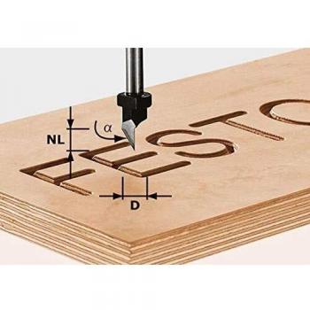 Fresa de rotulación HW S8 D11/60° Festool - 491003