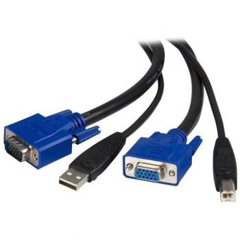 StarTech.com 15 ft 2-in-1 Universal USB KVM Cable