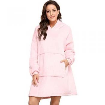 Sendowtek Sudadera con Capucha de Gran tamaño Manta con Capucha Grande Manta de Sudadera para Invierno Súper Suave y Caliente Única Talla para Mujer Hombre Adulto