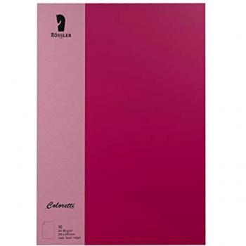 Papel Coloretti A4 80g/m² Rojo - Pack de 10 Hojas
