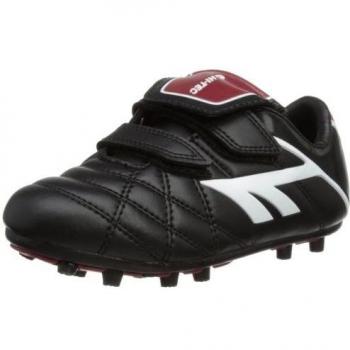 Hi-Tec League Pro Moulded EZ Jr - Zapatos de fútbol de material sintético infantil, color negro