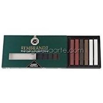 Rembrandt - Set de 12 Pasteles Cuadrados Extrafinos Multicolor para Arte y Dibujo