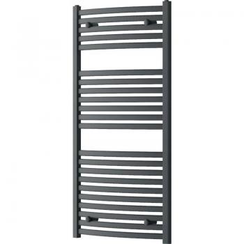 Radiador secatoallas eléctrico 450W, gris, 120x60x6.8cm