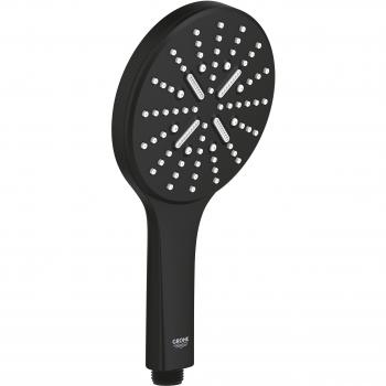 Teleducha Grohe Rainshower SmartActive 130, 3 chorros, color negro mate