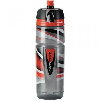 Elite Super Jossanova 750 Ml - Bidón para bicicleta, color gris / negro / rojo, talla 750 ml