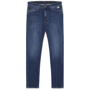 Roy Roger's Special Denim Stretch Light Used Slim-fit Jeans for Men, Blue, Size: W32