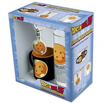 ABYstyle - DRAGON BALL - Caja de regalo - Vaso 29cl + Llavero + Mini taza bola de cristal