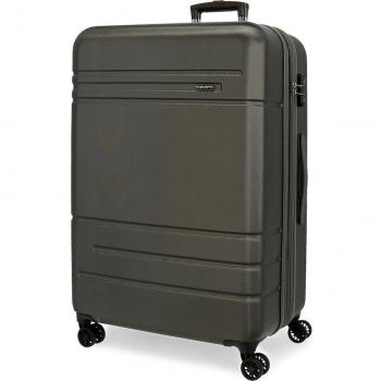 Maleta Grande Movom Galaxy Rígida Extensible 78cm Negra/Turquesa
