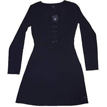 Pepe Jeans - CHELINE - Vestido Negro - Detalle EN EL Pecho - Mujer