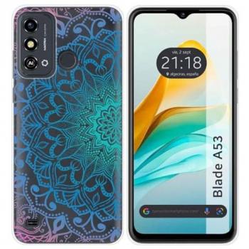 Funda Silicona Transparente Mandala para ZTE Blade A53