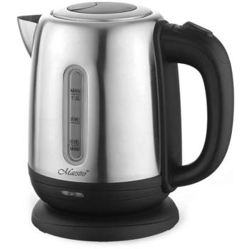 Hervidor de Agua Eléctrico Maestro MR-027 1.2L 1630W Metal Negro