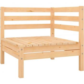 vidaXL Garden Corner Sofa Solid Wood Pine