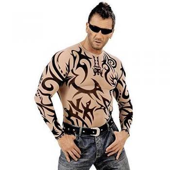 Camiseta manga larga de Tatuaje Tribal para hombre de Widmann