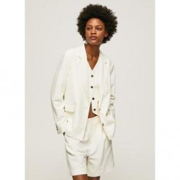 Pepe Jeans Women's Shanny White Blazer