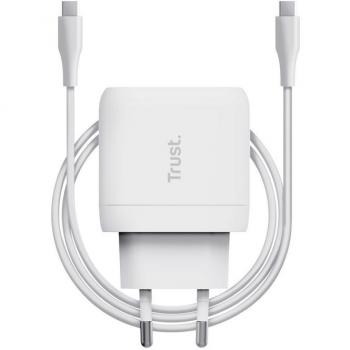 Cargador de Pared Trust Maxo 45W Universal Blanco con Corriente alterna y USB Tipo-C