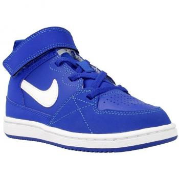 Nike Priority Mid PS Zapatillas de baloncesto, Niños, Azul / Blanco / Azul, 28