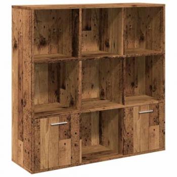 Estantería de madera de ingeniería envejecida 98x29x97,5 cm