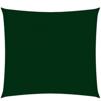 Toldo de vela cuadrado de tela oxford 4.5x4.5 m color verde oscuro