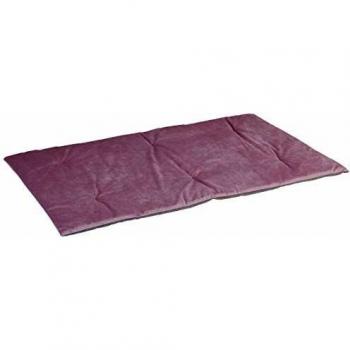 Cama Doble Cara Para Perros y Gatos Baron 110 - Suave Terciopelo, 110 x 70 cm, Color Violeta-Gris